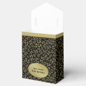 Dank u: 55e verjaardag thema goud/zwart bedankdoosjes (Geopend)