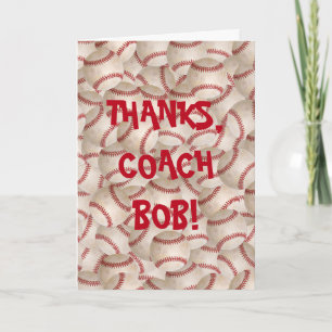 Dank u aan de Bus van het Honkbal Bedankkaart