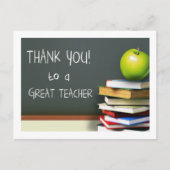 Dank u aan een geweldige leraar briefkaart (Voorkant)