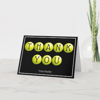 Dank u Aangepast Tennis Aangepast Kaart