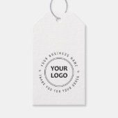 Dank u aangepaste logo business cadeaulabel (Voorkant)