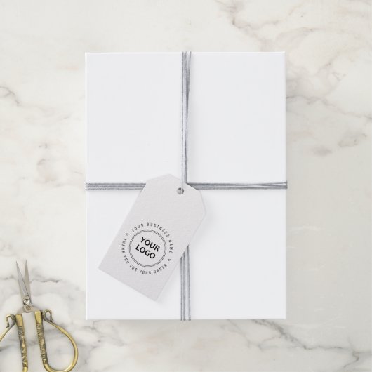 Dank u aangepaste logo business cadeaulabel (Met Touw)