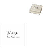 Dank u aangepaste naam verjaardagen bruiloften Cla Rubberstempel (Gestempeld)