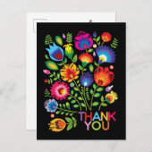 Dank u aanpasbare folklore briefkaart (Voorkant / Achterkant)