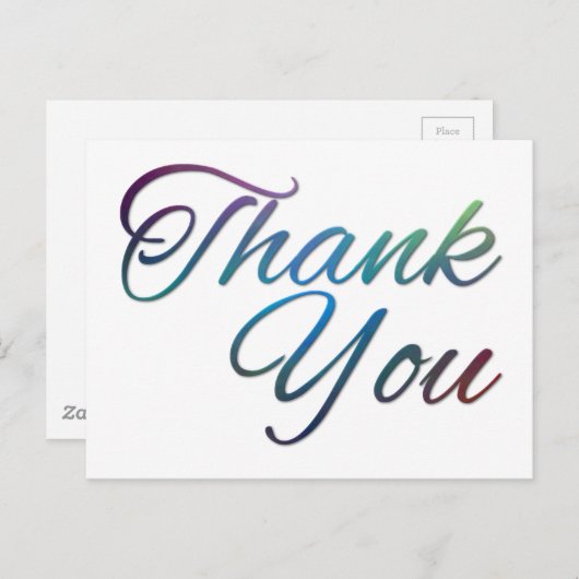 Dank u Afbeeldingen Briefkaart (Voorkant / Achterkant)