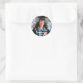 Dank u Afstuderen Ronde Sticker (Tas)