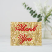 Dank u - al het goud in de wereld briefkaart (Staand voorkant)