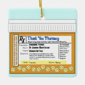 Dank u apotheek keramisch ornament (Voorkant)