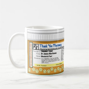 Dank u apotheek koffiemok