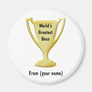 Dank u, Baas Gift Manget Magneet