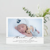 Dank u Baby Geboorte Foto Collage Aankondiging (Staand voorkant)