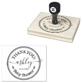 Dank u Baby shower Aangepaste  Script Rubberstempel (Gestempeld)