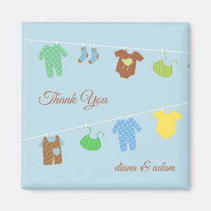 Dank u Baby shower Magnet Magneet