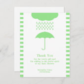 Dank u Baby shower Neutral Kaart (Voorkant / Achterkant)