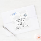 Dank u Baby shower Vierkante Sticker (Envelop)