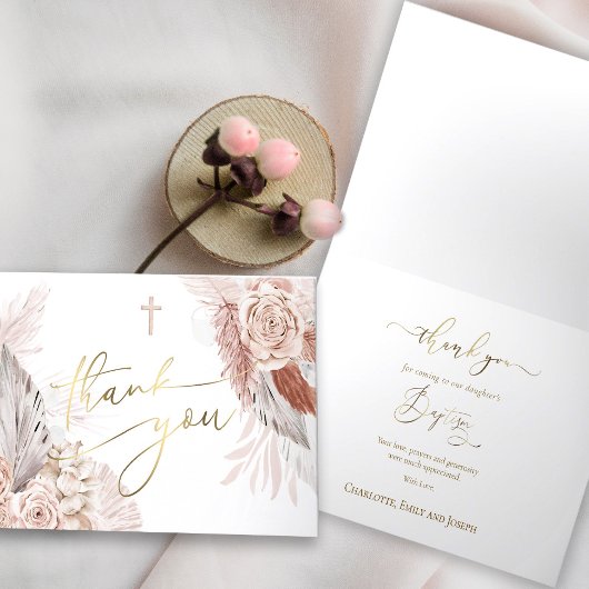 Dank u Baptism Kaart