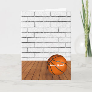 Dank u Basketbal Coach Kaart