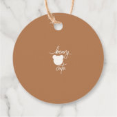 Dank u beary veel Hete luchtballon teddybeer Bedankjes Labels (Achterkant)