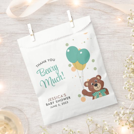 Dank u Beary Veel Schattig Baby Beer Genderneutraa Bedankzakje (Geknipt)