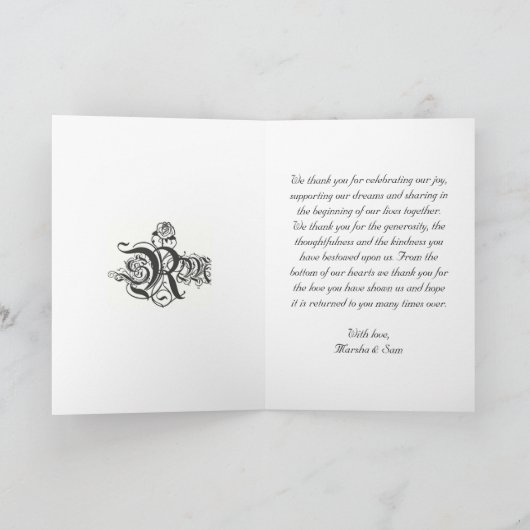 Dank u bedankkaart (Binnen)