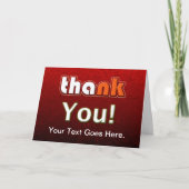 Dank u  bedankkaart (Voorkant)