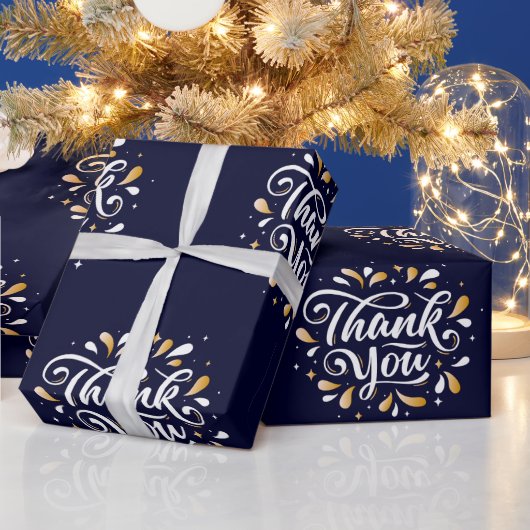 Dank u, Bedankt, tekstkunst, Cadeaupapier (Feestdagen)