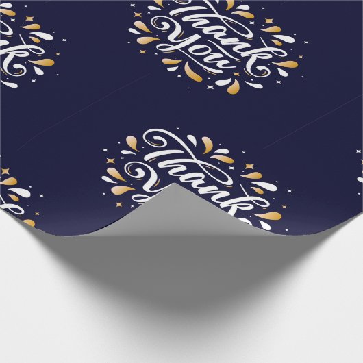 Dank u, Bedankt, tekstkunst, Cadeaupapier (Hoek)