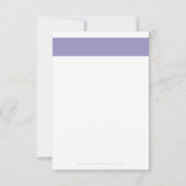 DANK U bedrijfsorder invoegen moderne lavendel Bedankkaart (Achterkant)