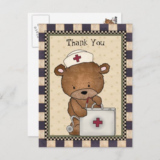 Dank u Beer Nurse briefkaart (Voorkant / Achterkant)