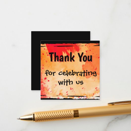 Dank u Behuizing Kaart (Voorkant / Achterkant in situ)