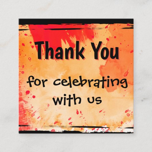 Dank u Behuizing Kaart (Voorkant)