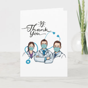 Dank u beste arts medisch team waardering kaart