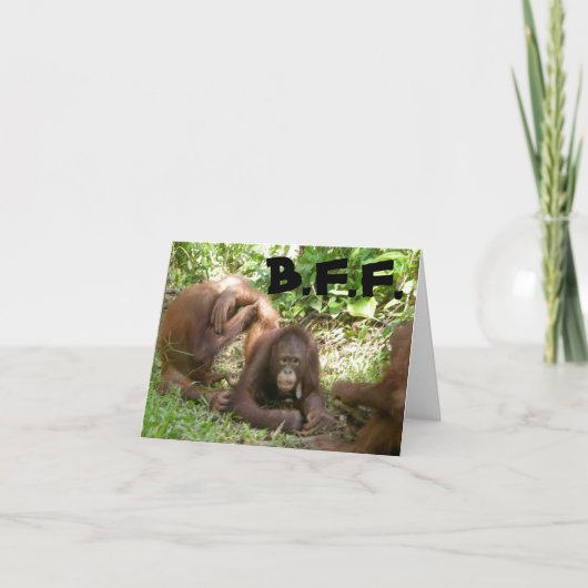 Dank u, beste vrienden bedankkaart (Voorkant)