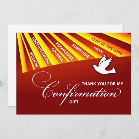 Dank u, Bevestiging Persoonlijk, Cust Bedankkaart (Voorkant / Achterkant)