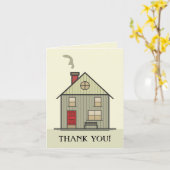 Dank U Blank Inside New Home Realty Kaart (Gele Bloem)