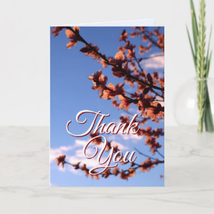 Dank u bloesems Kaart