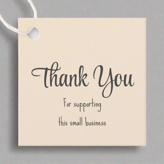 Dank u Blush Pink Typografie Verpakking Bedankjes Labels