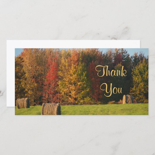 Dank U Boerderij Scene Bedankkaart (Voorkant / Achterkant)
