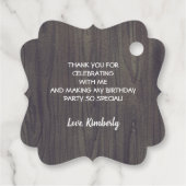 Dank u Boerderijdieren Verjaardagsfeest Bedankjes Labels (Achterkant)