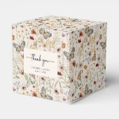 Dank u Boho bruiloft gunst dozen Bedankdoosjes (Achterkant)