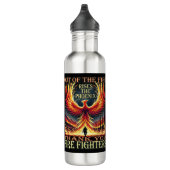 Dank u brandweerlieden waterfles  (Rechts)