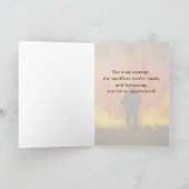Dank u brandweerman Wildfire Courage Offer Kaart (Binnen)