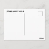 Dank u Briefkaart (Achterkant)