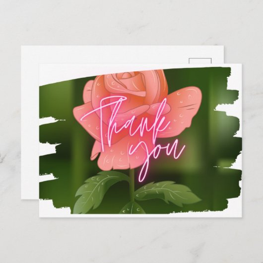 Dank u Briefkaart (Voorkant / Achterkant)