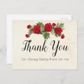 Dank u briefkaart (Voorkant / Achterkant)