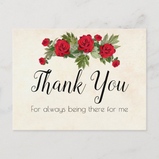 Dank u briefkaart (Voorkant)