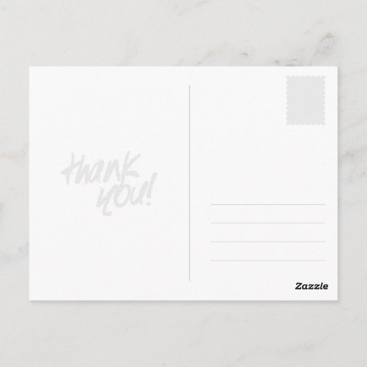 Dank u Briefkaart (Achterkant)
