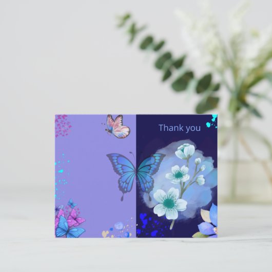 dank u briefkaart (Staand voorkant)