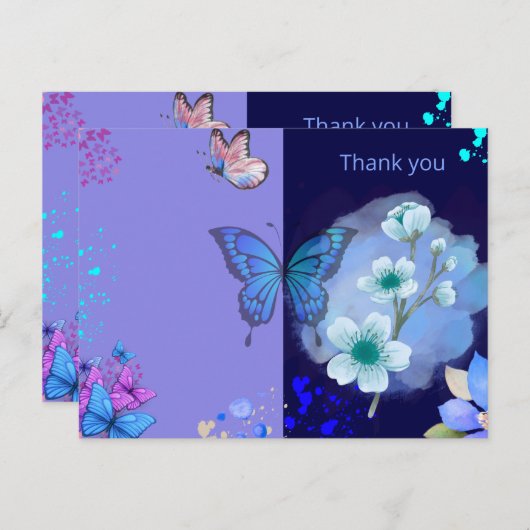 dank u briefkaart (Voorkant / Achterkant)