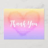 Dank u Briefkaart liefde verloop Waterverf stijl (Voorkant)